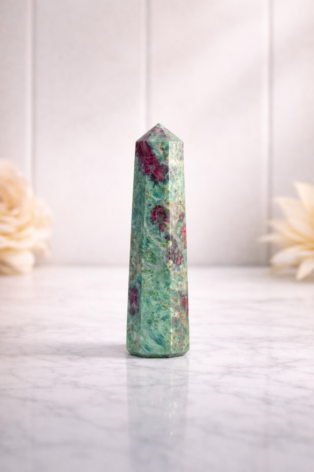 Ruby Fuchsite Tower #1