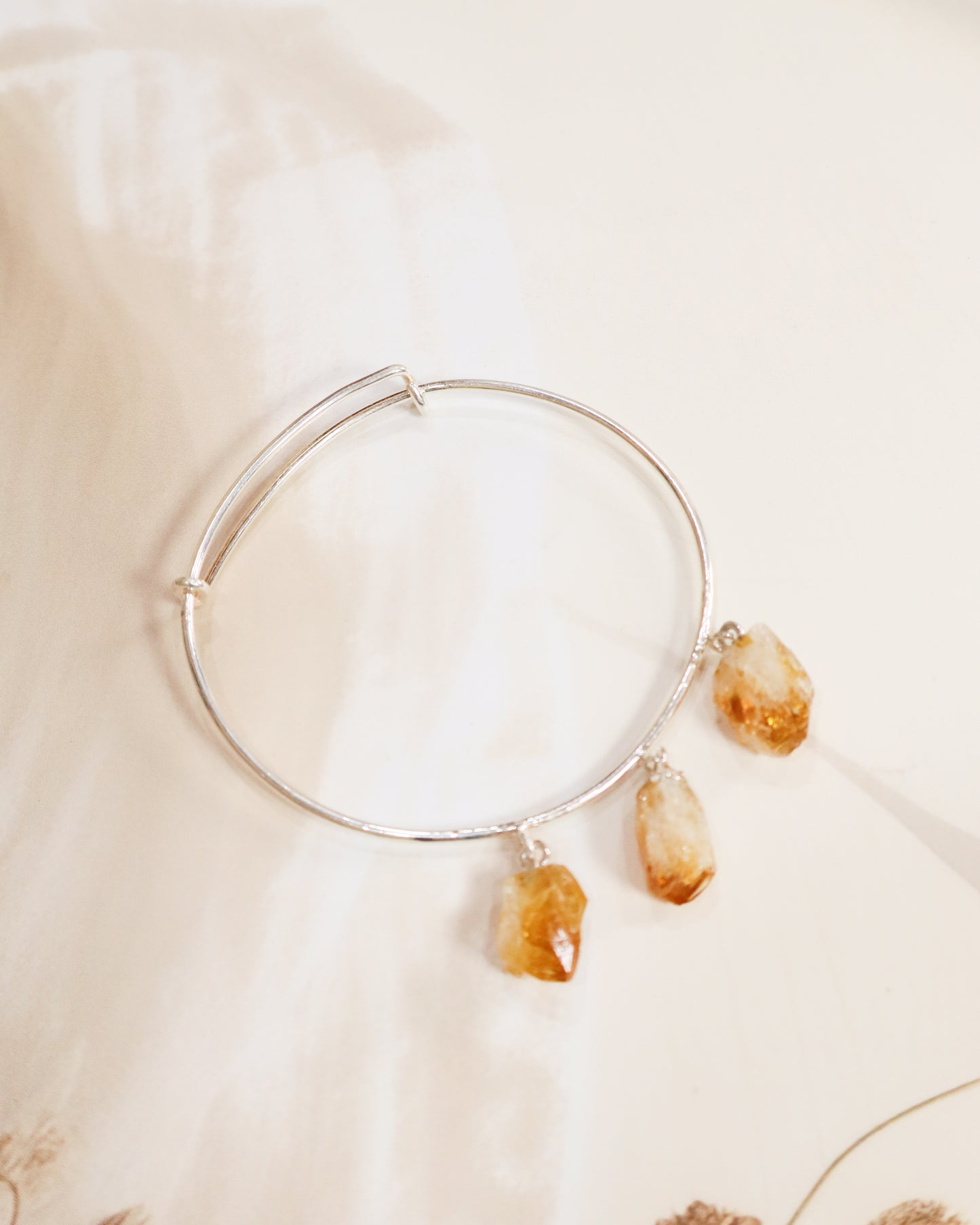 Raw Citrine Bangle/ Bracelet
