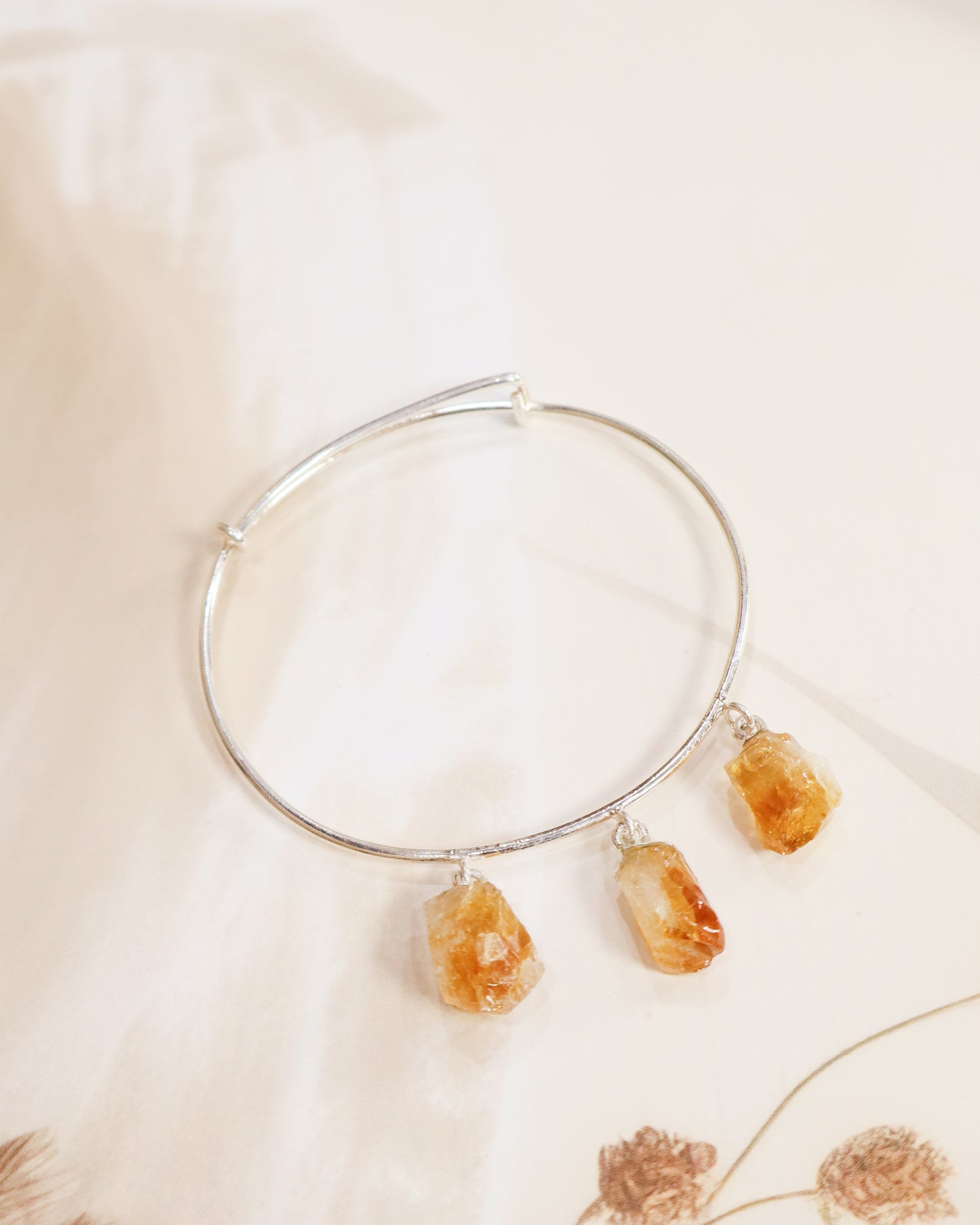 Raw Citrine Bangle/ Bracelet