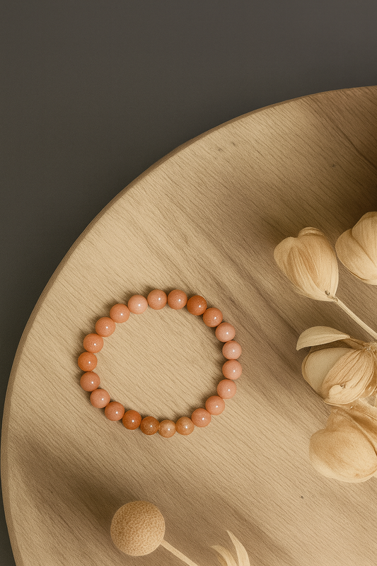 Peach Moonstone Bracelet