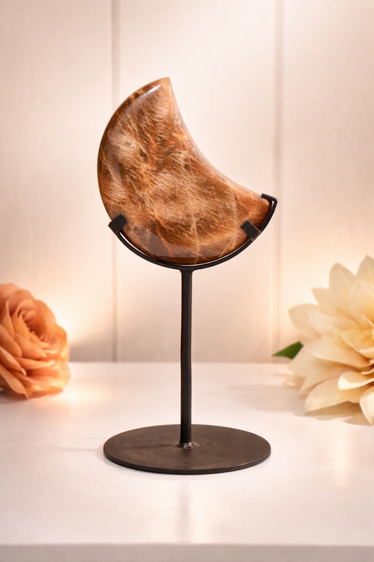 Peach Moonstone Moonon Stand