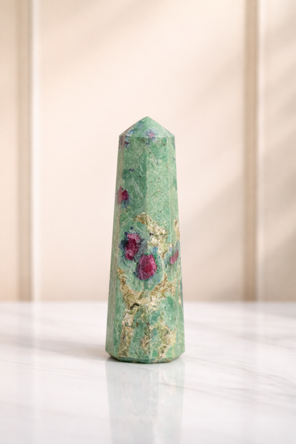 Ruby Fuchsite Tower #1