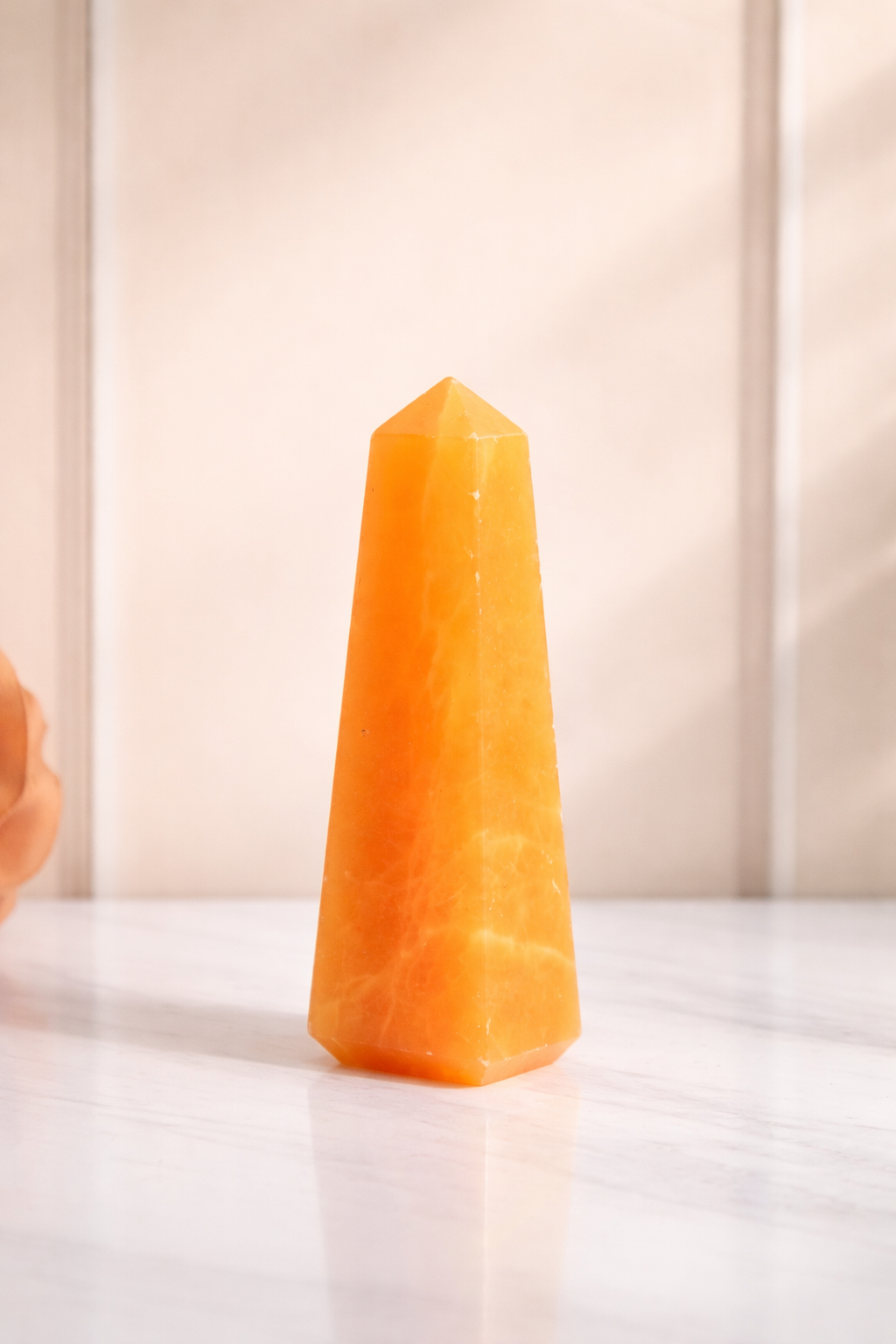 Orange Calcite Tower #1