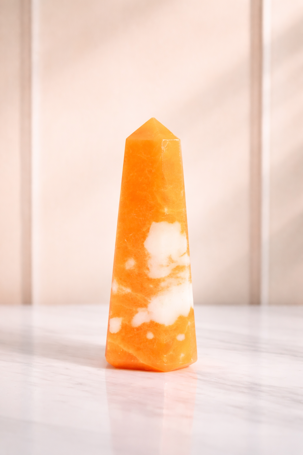 Orange Calcite Tower #1