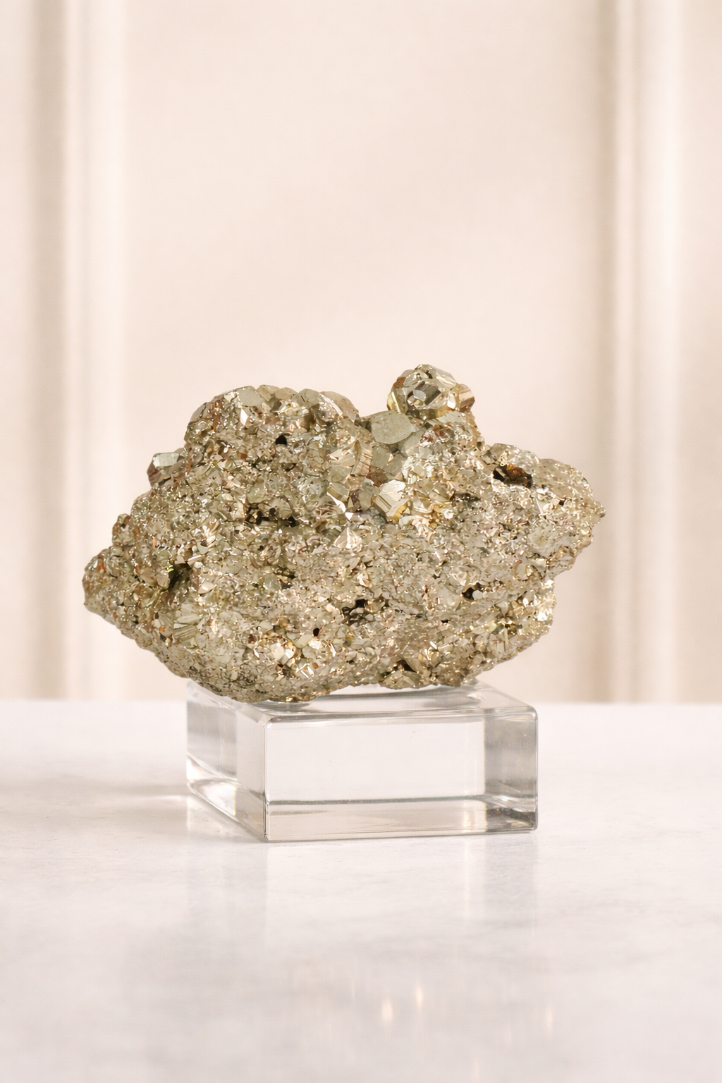 Rare Peru Pyrite Cluster Geode #3- High Quality