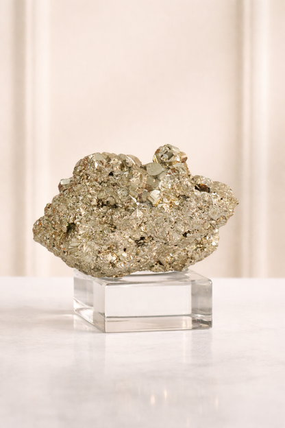 Rare Peru Pyrite Cluster Geode #3- High Quality