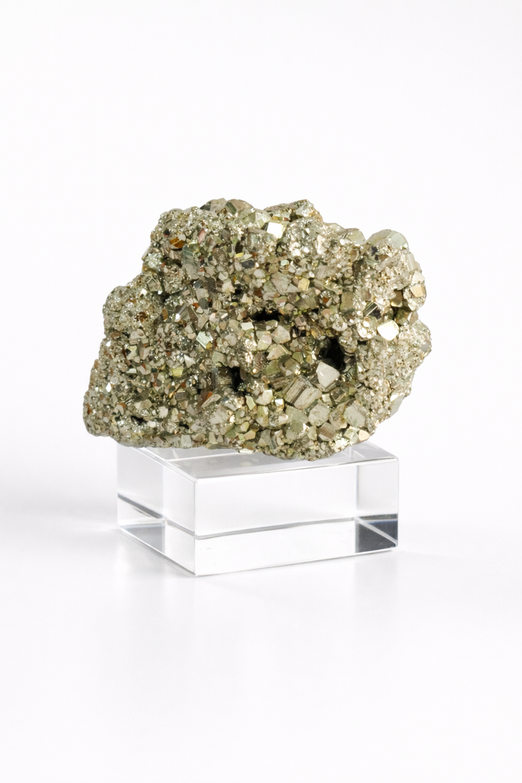 Rare Peru Pyrite Cluster Geode #1 - High Quality