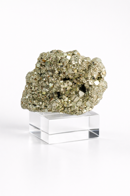 Rare Peru Pyrite Cluster Geode #1 - High Quality