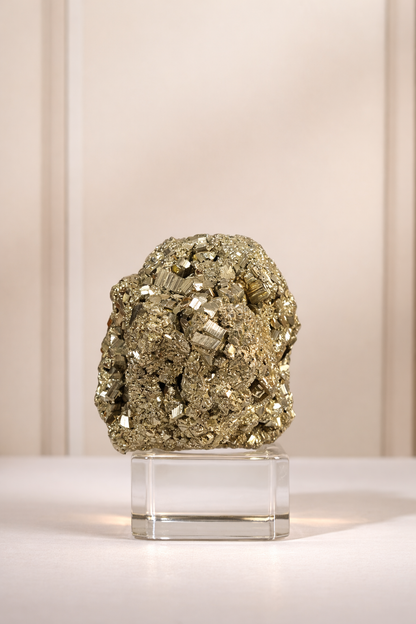 Rare Peru Pyrite Cluster Geode #2- High Quality