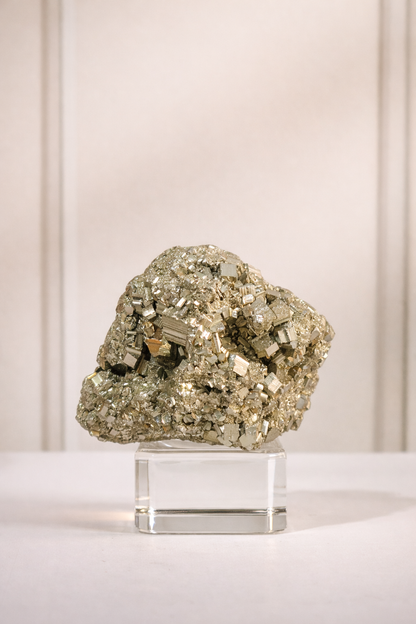 Rare Peru Pyrite Cluster Geode #2- High Quality