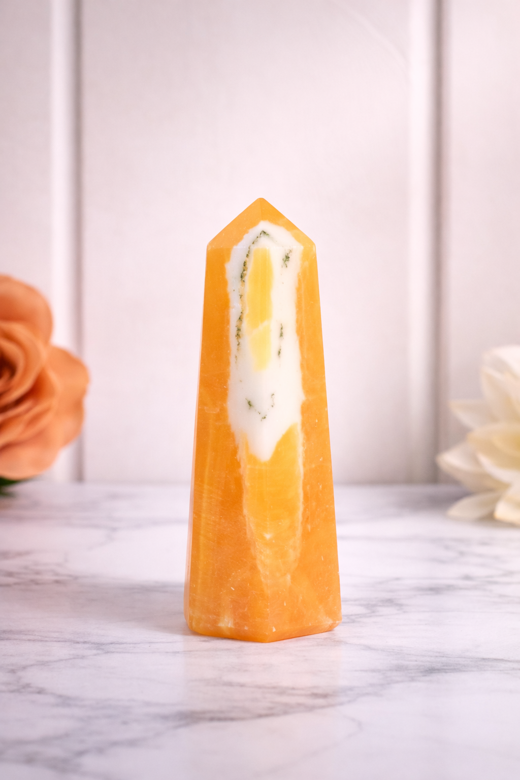 Orange Calcite Tower #2