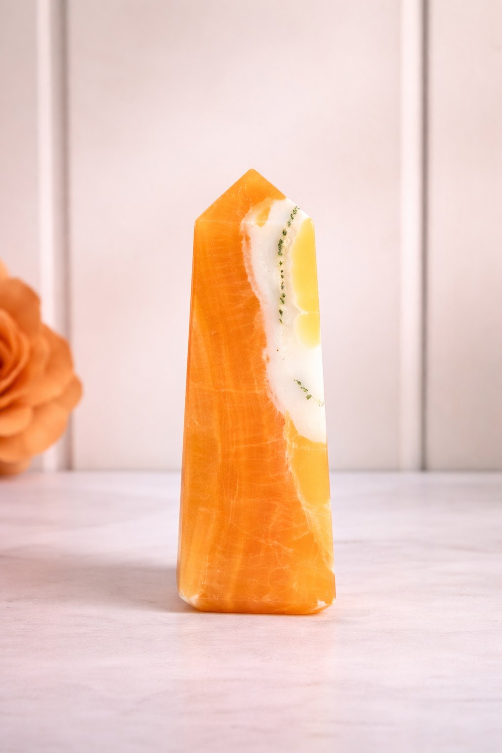 Orange Calcite Tower #2