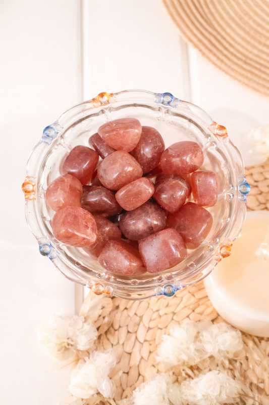 Strawberry Quartz Tumbles