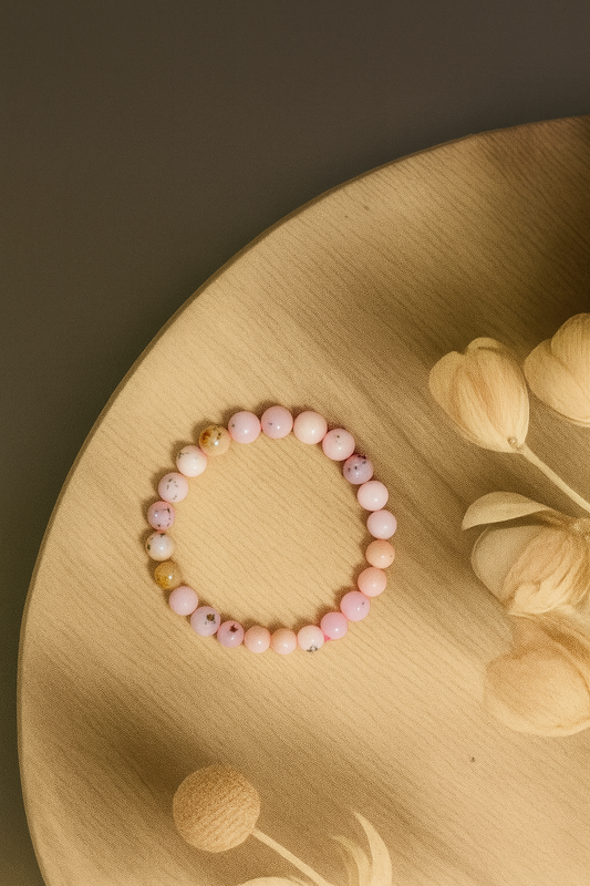 Pink Opal Bracelet- Rare and High Quality