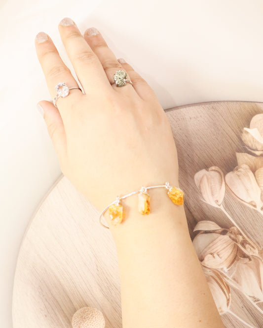Raw Citrine Bangle/ Bracelet