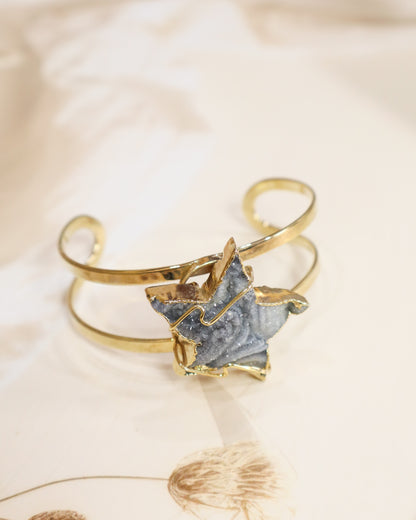 Chalcedony Agate Star Bangle/ Bracelet