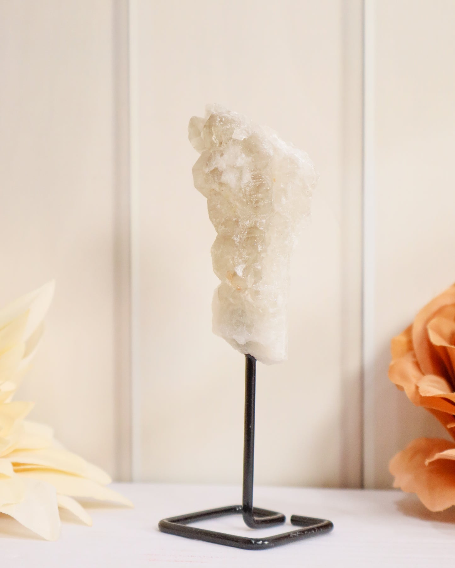 Clear Quartz Cluster on Stand