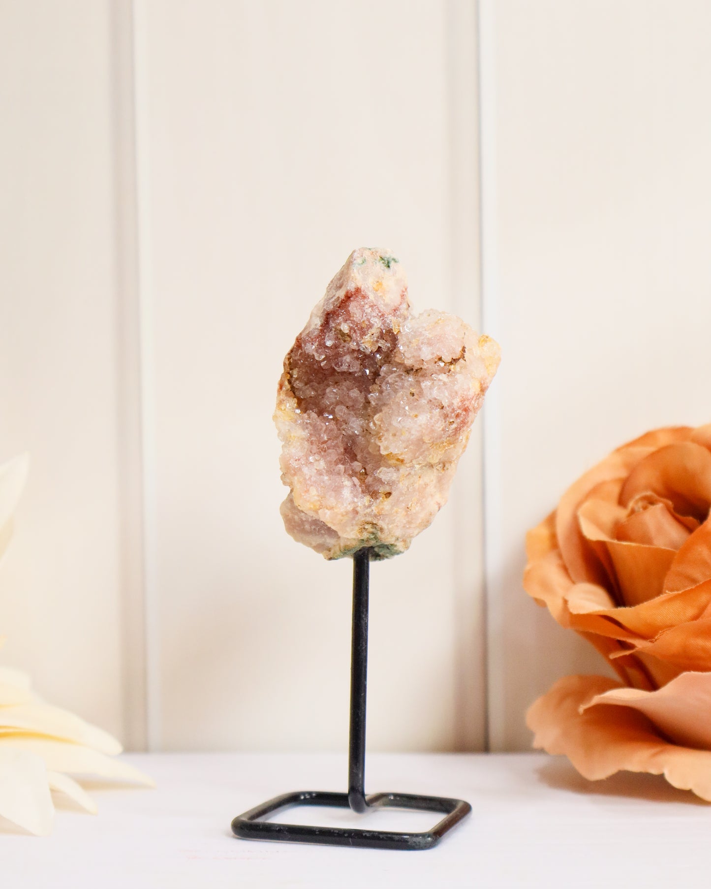 Pink Amethyst Geode on Stand #3