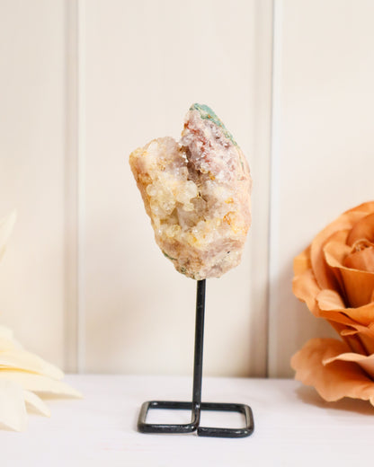 Pink Amethyst Geode on Stand #3