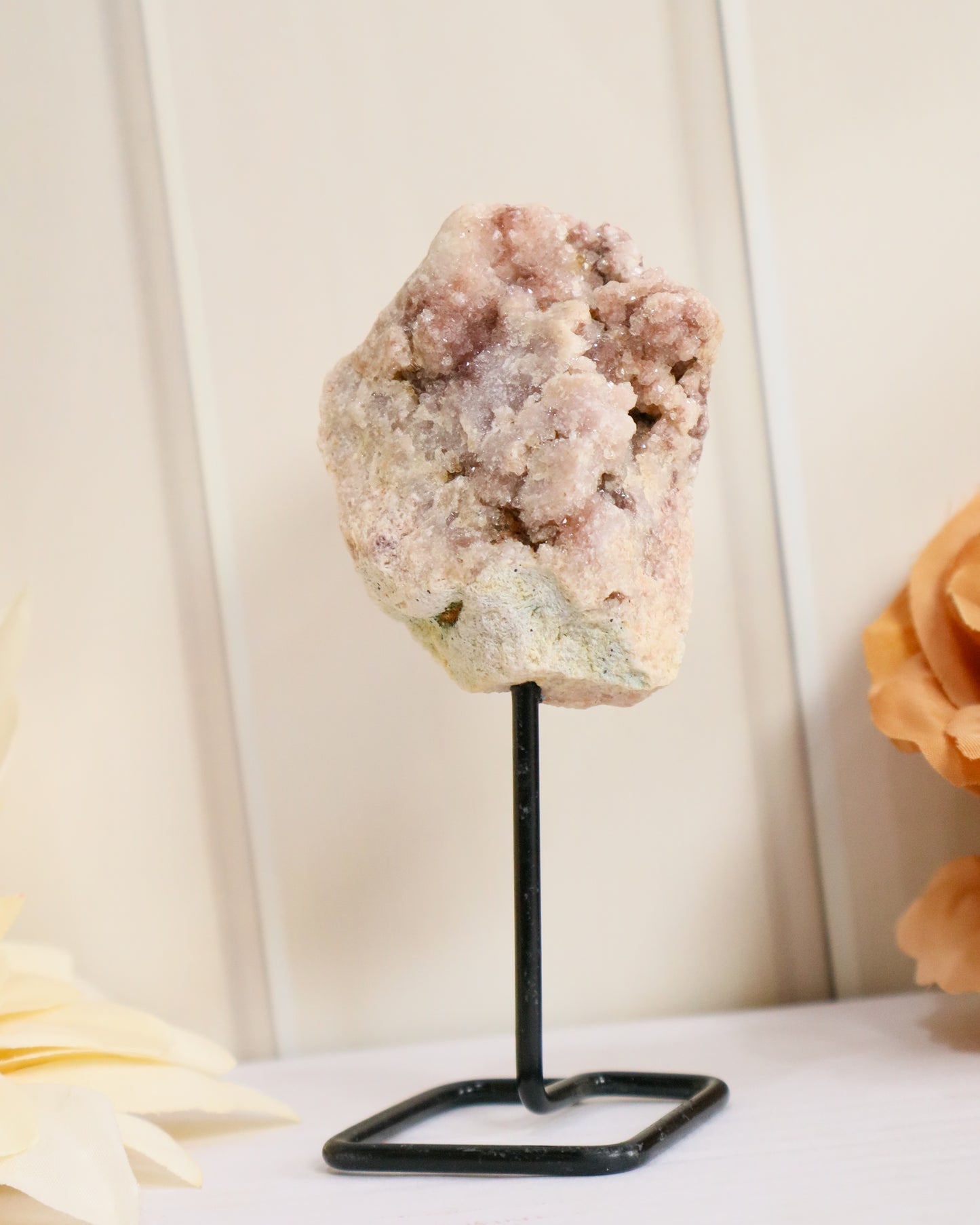 Pink Amethyst Geode on Stand #4