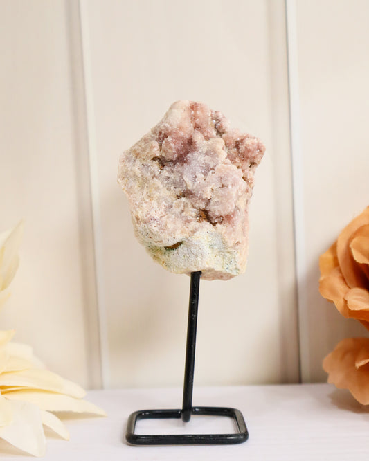 Pink Amethyst Geode on Stand #4