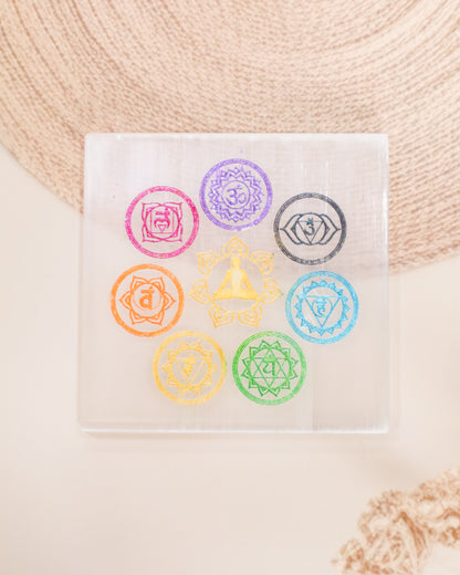Selenite Square Charging Plate