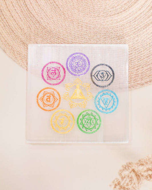 Selenite Square Charging Plate