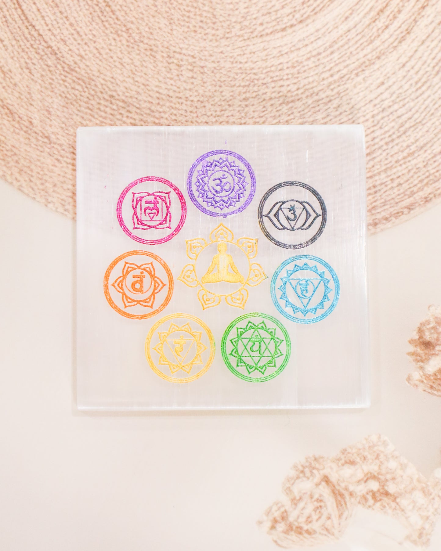 Selenite Square Charging Plate