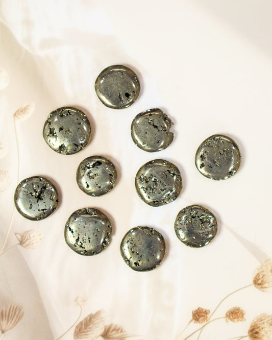Pyrite Flat Stone/ Coin