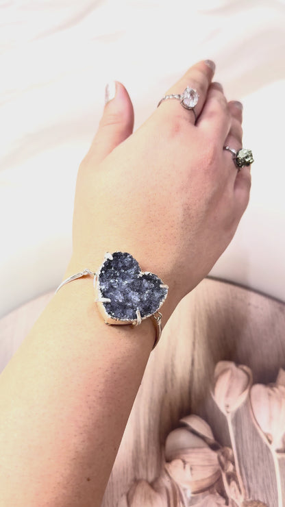 Amethyst Heart Shape Bracelet