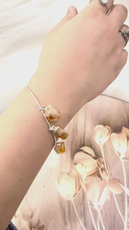 Raw Citrine Bangle/ Bracelet